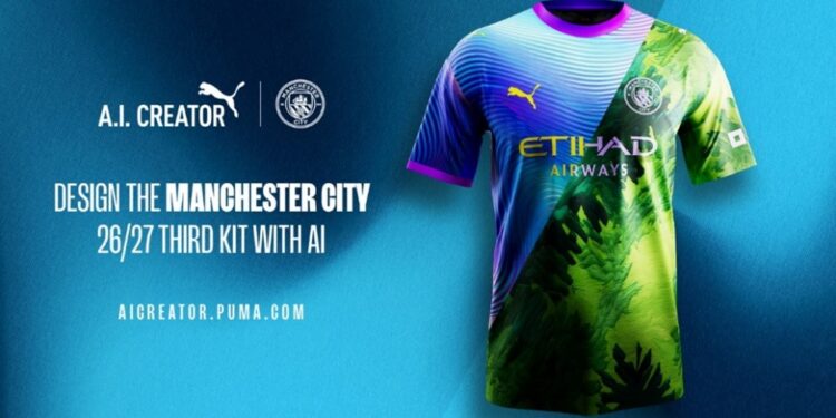 A.I. Creator od PUMA pomoże zaprojektować koszulki dla Manchester City
